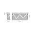 Zula Rectangular 3 Light Large Wall Lamp